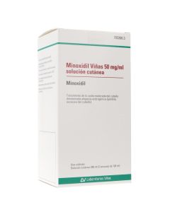 Minoxidil viñas 50 mg/ml solución cutánea 2 frascos 120 ml