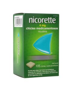 Nicorette 4 mg 105 chicles medicamentosos