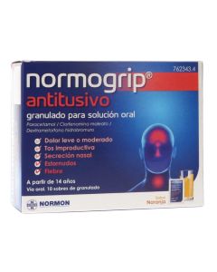Normogrip antitusivo 10 sobres granulado para solución oral