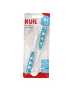 Cucharas NUK Easy Learning Bebé +6 Meses Silicona