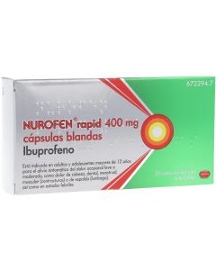 NUROFEN RAPID 400 mg CAPSULAS BLANDAS, 20 cápsulas