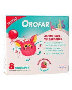 Orofar Kids Piruletas Frambuesa | Confort para la Garganta Infantil