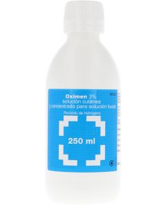 OXIMEN 3% SOLUCIÓN CUTÁNEA Y CONCENTRADO PARA SOLUCIÓN BUCAL, 1 frasco de 250 ml