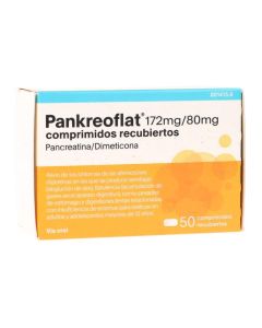 Pankreoflat 172 mg/80 mg 50 comprimidos recubiertos