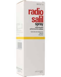 RADIO SALIL SPRAY SOLUCION PARA PULVERIZACION CUTANEA, 1 envase a presión de 130 ml