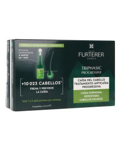 René Furterer Triphasic Progressive Tratamiento Anticaída 8 Frascos