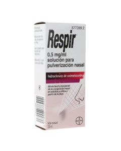 Respir 0,5 mg/ml solución para pulverizacion nasal 1 frasco 20 ml + bomba pulverizadora