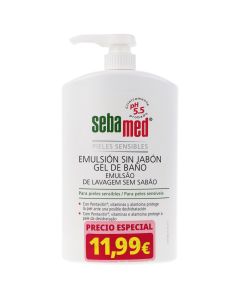 SebaMed Emulsión Sin Jabón Gel de Baño 1 Litro