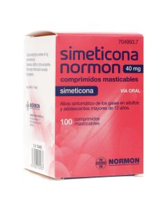 Noraflat 40 mg 100 comprimidos masticables