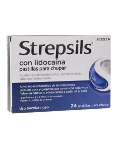 Strepsils con lidocaína 24 pastillas para chupar