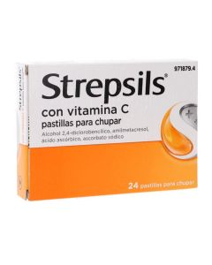 Strepsils con vitamina c 24 pastillas para chupar