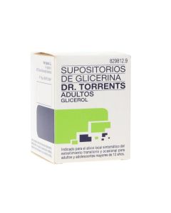 Supositorios de glicerina dr. torrents adultos 3,27 g 12 supositorios