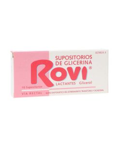 Supositorios de glicerina rovi lactantes 0,672 g 10 supositorios