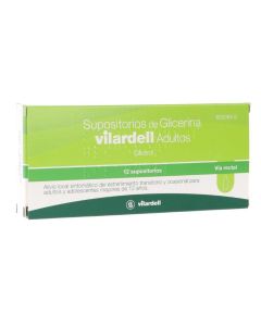 Supositorios de glicerina vilardell adultos 3 g 12 supositorios