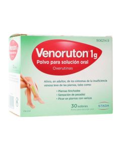 Venoruton oxerutinas 1 g 30 sobres polvo para solución oral