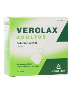 Verolax adultos 5,4 ml solución rectal 6 enemas 7,5 ml