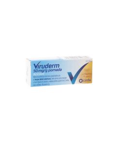 Viruderm 50 mg/g pomada 1 tubo 2 g