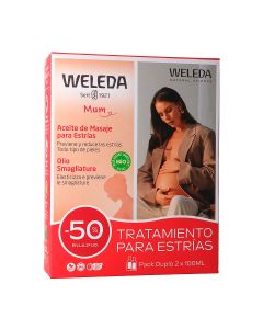 Weleda Duplo Aceite de Masaje para Estrías - Prevención y Elasticidad