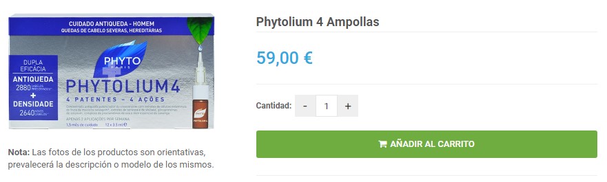 Comprar Phyto anticaída hombre en farmacia